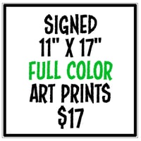 Image 1 of 11"x 17" FULL COLOR art prints - hand-signed