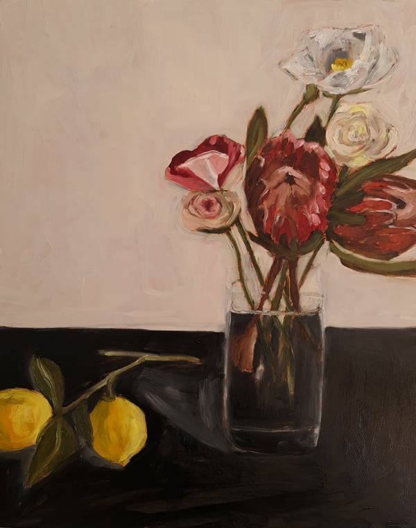 Image of Protées, roses, citrons