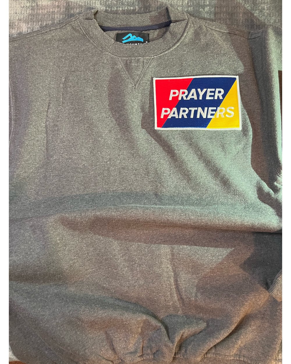 Image of Prayer Partners Crewneck - Gray - Big Patch