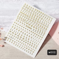 Image 2 of Letters nail stickers