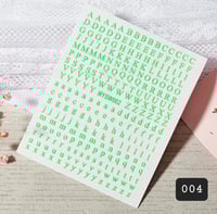 Image 3 of Letters nail stickers