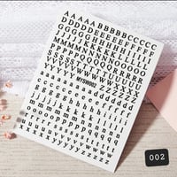 Image 1 of Letters nail stickers