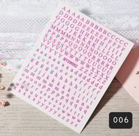 Image 4 of Letters nail stickers