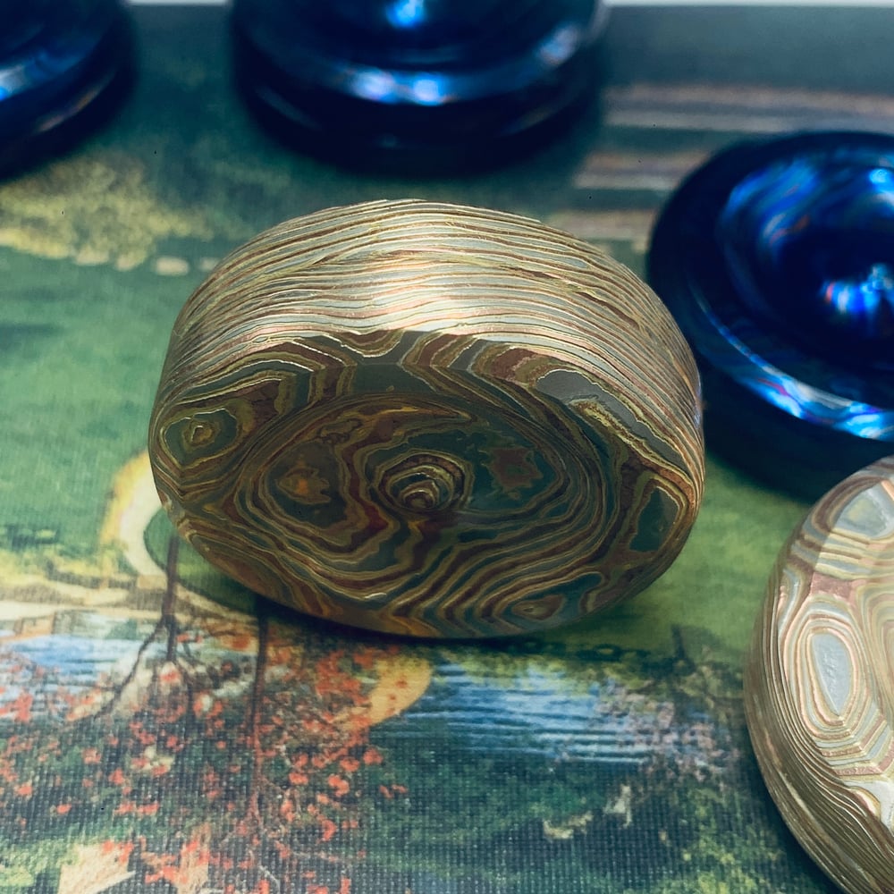 Etched Mokume Mini Mount