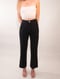 Image of Drape Linen Pants Black