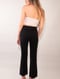 Image of Drape Linen Pants Black