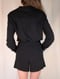 Image of Drape Linen Pleat Short Black