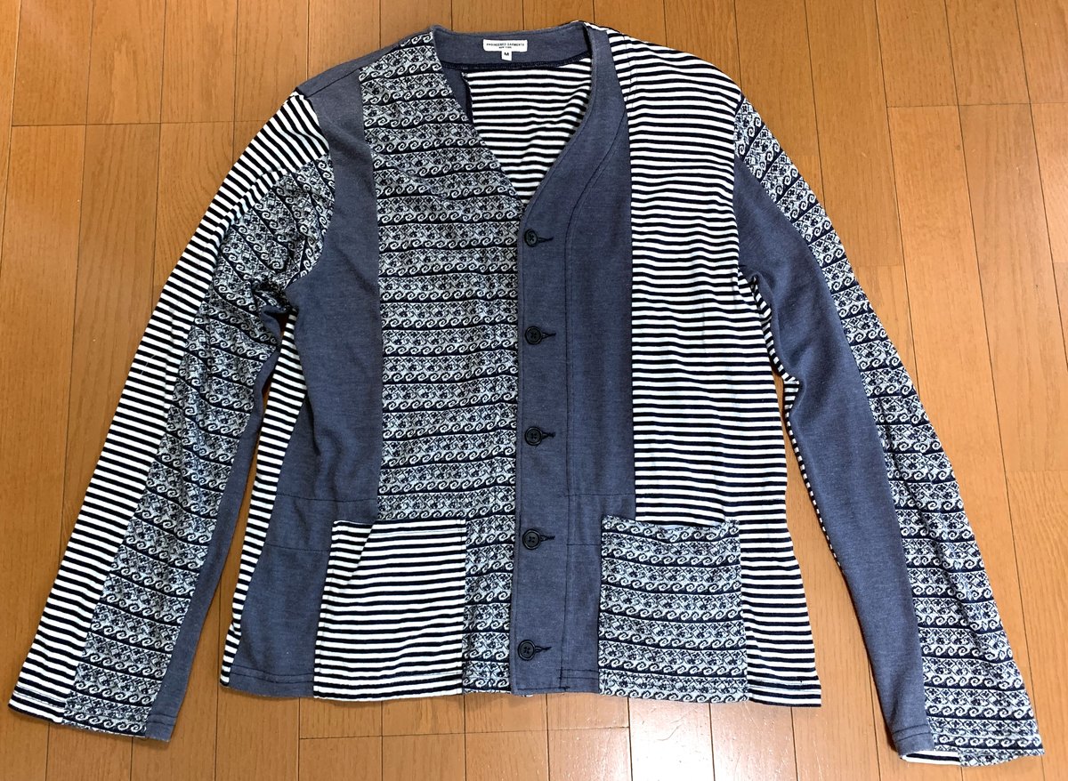 Engineered Garments nepenthes patchwork cardigan, made in USA ...