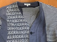 Image 2 of Engineered Garments nepenthes patchwork cardigan, made in USA, size M
