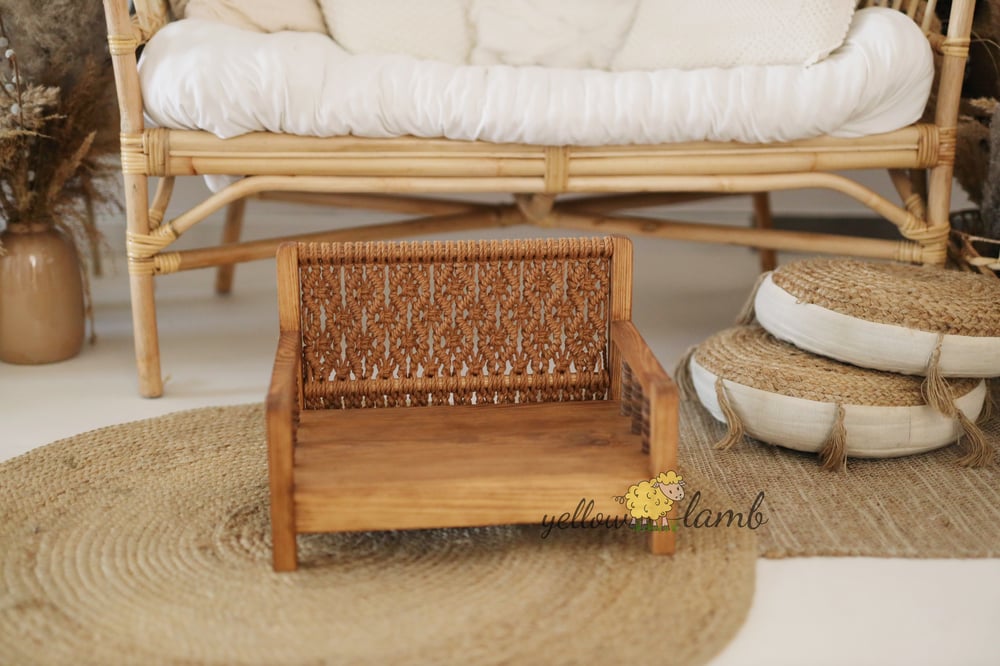 Image of « Macrame bench - ready to ship »