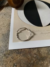 Image 3 of ‘It’s a balance’ smooth and twisted recycled silver ring 