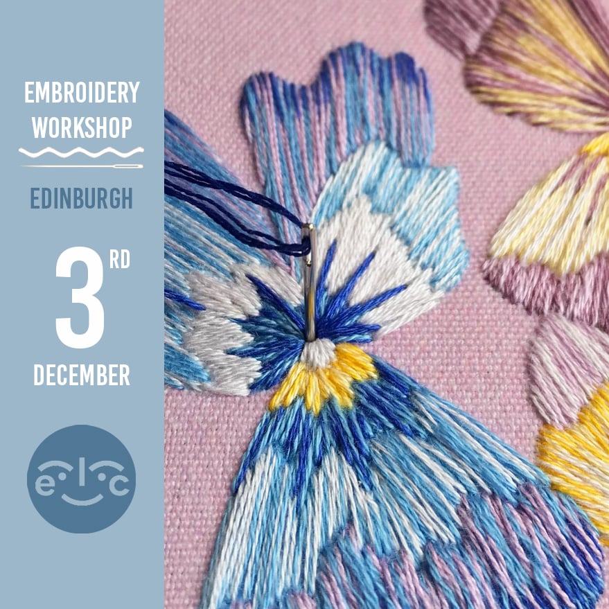 Image of Embroidery Workshop @ Fruitmarket Edinburgh 3rd December