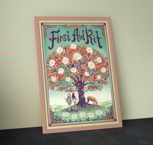 Image of First Aid Kit - UK & Ireland Tour 2023 - A2 silkscreen concert poster