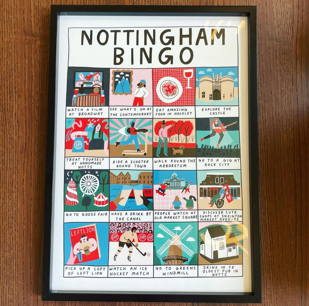 Image of Ellastrated X Handmade Notts Nottingham Bingo 