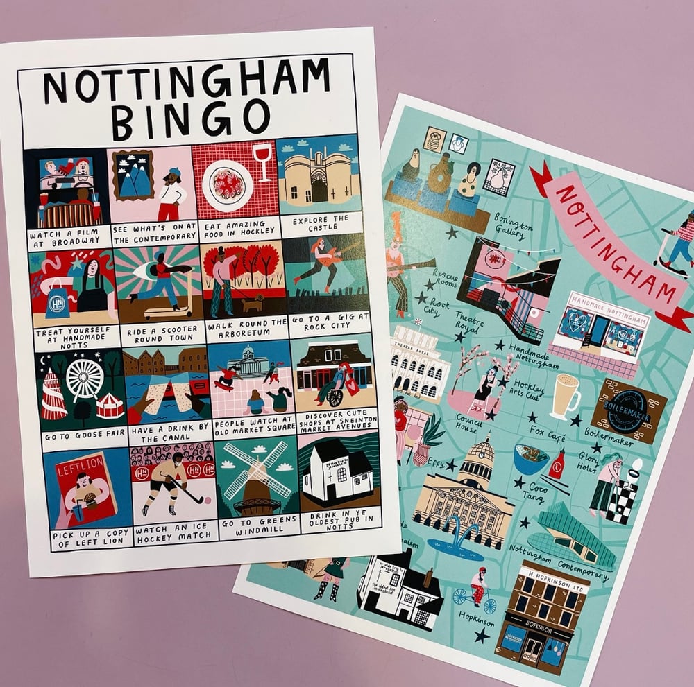 Image of Ellastrated X Handmade Notts Nottingham Bingo