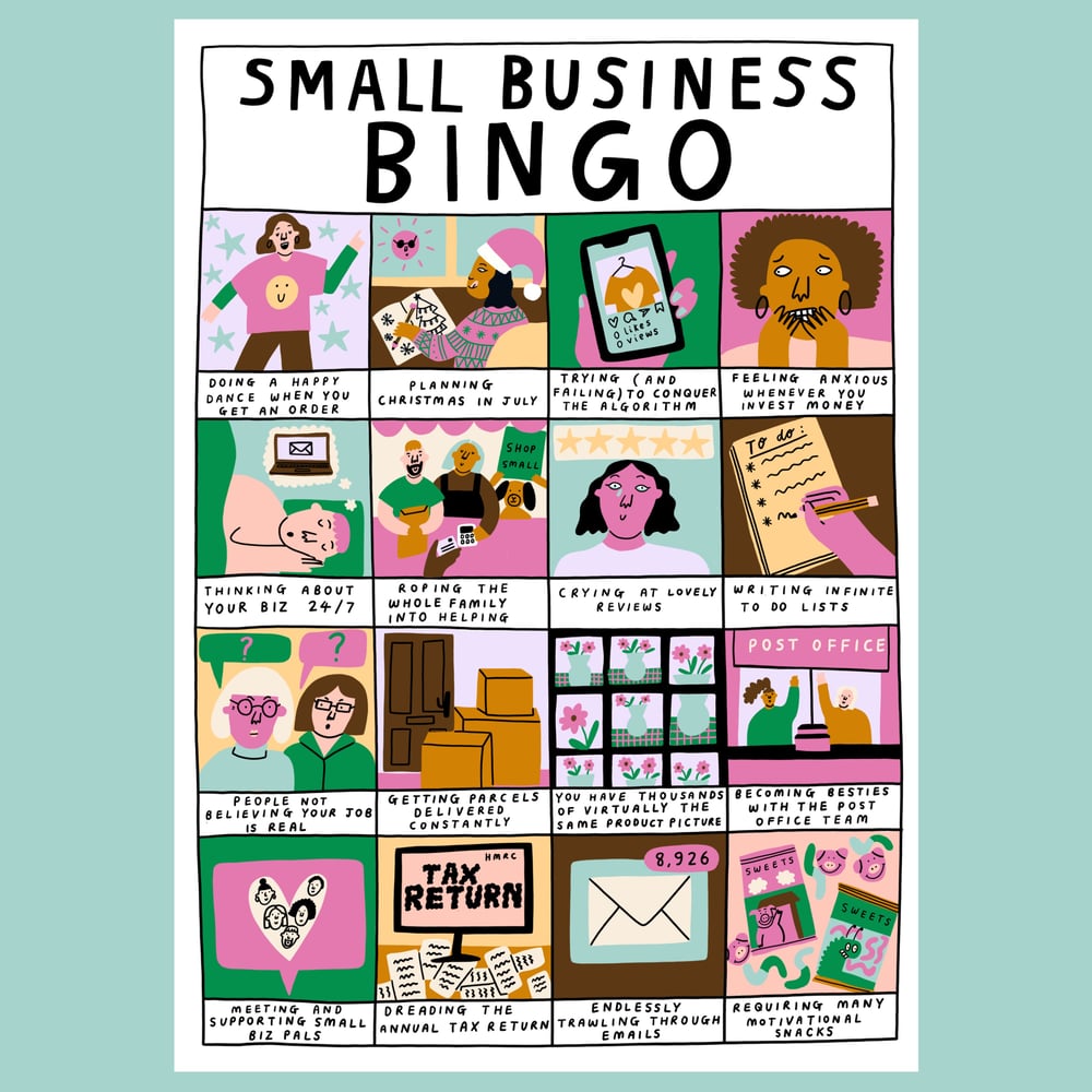 Image of Ellastrated X Handmade Notts Small Business Bingo