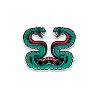 Image 1 of Double S Snake Sticker