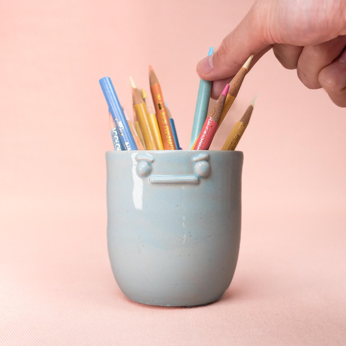 Ceramic Pencil Holder Clayhead