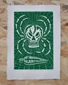 Shelob - woodcut print 