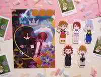 Image 1 of KINGDOM HEARTS BOOKMARKS + PRINT + POLAROID