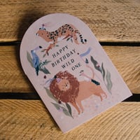 Image 1 of Wild One Birthday Card by Sister Paper Co.