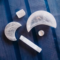 Image 4 of Selenite Moon Crystal Charging Bowl