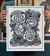 Image 1 of Roses for the dead - screenprint 