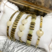 Image 2 of Bracelet SIKO Opale jaune et Coeur