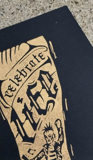 Image of LINOPRINT Spread love, celebrate life CHARITY