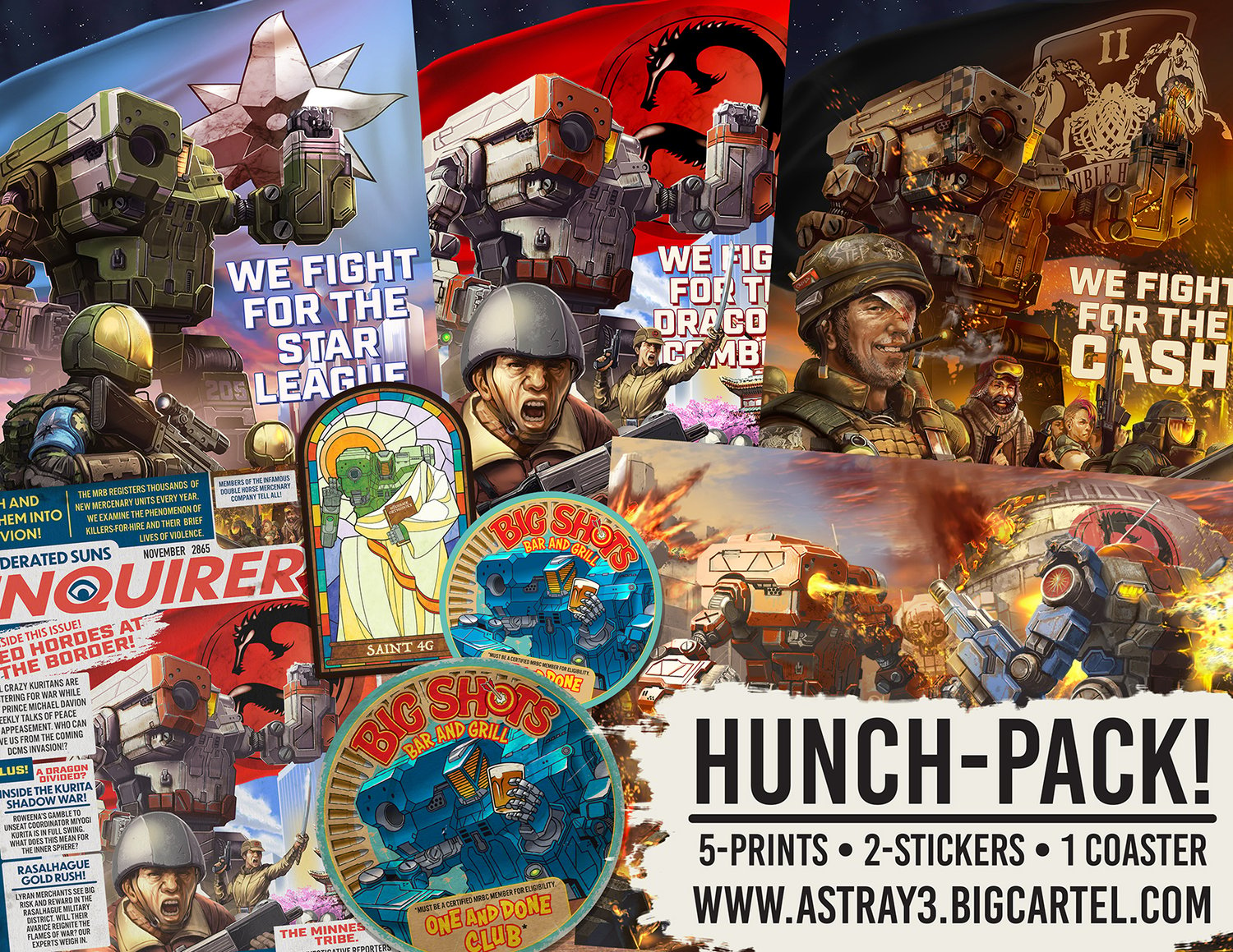 Image of The HUNCH-PACK! Hunchback print pack!