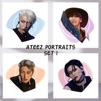 Image 1 of ATEEZ PORTRAITS - SQUARE SET 1