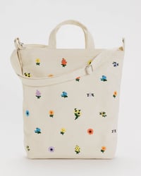 Image 1 of Baggu Zip Duck Bag - Embroidered Ditsy Floral