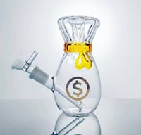 Image 1 of Money Bag Glass Bong  Glass Water Pipe  Smoking Hookah 