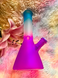 Image 4 of Frosted Hombre Colorful Bong