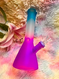 Image 1 of Frosted Hombre Colorful Bong