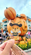 Winnie the Pooh Halloween Bee Sticker