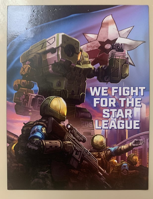 Image of Star League poster 3" x  4" magnet! 