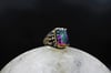 Mystic Topaz Gemstone Handmade Vintage Silver Ring