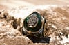Handmade Seal of Solomon Ring,  Green Ottoman Ring