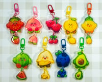 Image 3 of Fruity Kirb Linked Acrylic Keychains
