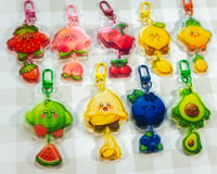 Image 4 of Fruity Kirb Linked Acrylic Keychains