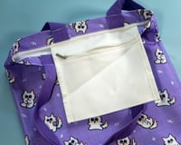 Image 5 of GojoCat Purple Tote Bag