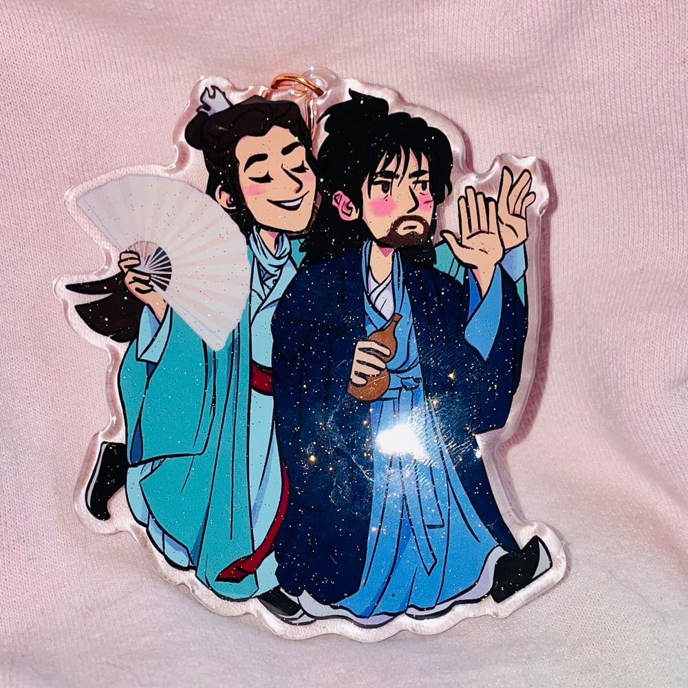 Image of Wen Kexing and Zhou Zishu 3.5in Charm