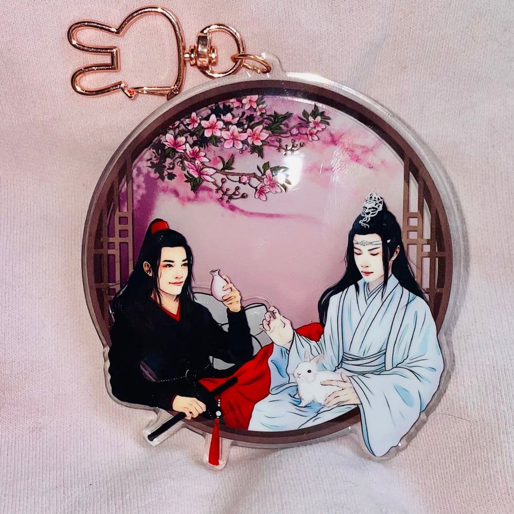 Image of Wei Wuxian and Lan Wangji 4in Shaker Charm