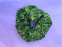 Image 1 of Green Zebra Super Duper Scrunchie 💚🦓