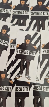 Image 2 of Pack of 25 10x5cm Swansea City CP Casual Football/Ultras Stickers.
