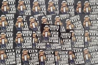 Image 1 of **LAST PACK**Pack of 25 7x7cm Swansea City Anti Cardiff Football/Ultras Stickers.