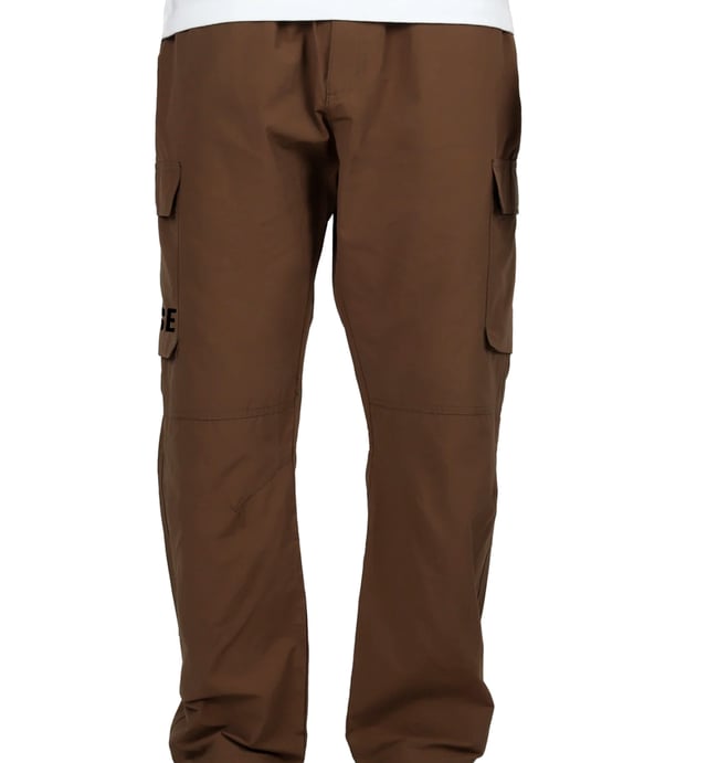 LE MUSE COFFEE NYLON CARGO PANTS