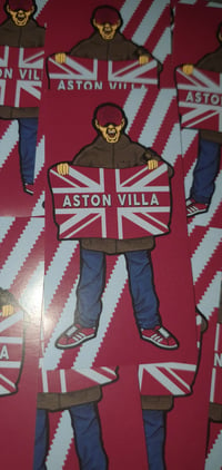 Image 2 of Pack of 25 10x5cm Aston Villa Football/Ultras Stickers.