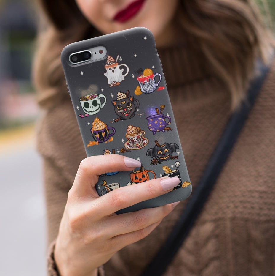 Image of FALL BEVERAGE LOVERS PHONE CASE